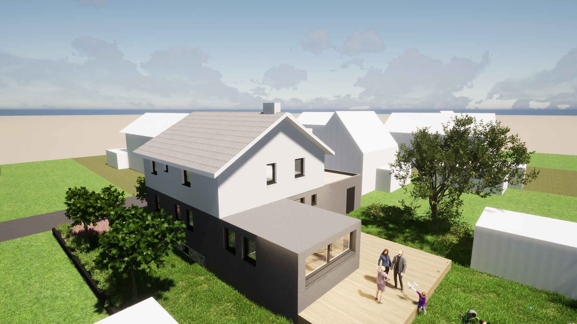 EFH P, Sanierung in Enns – Ansicht Garten