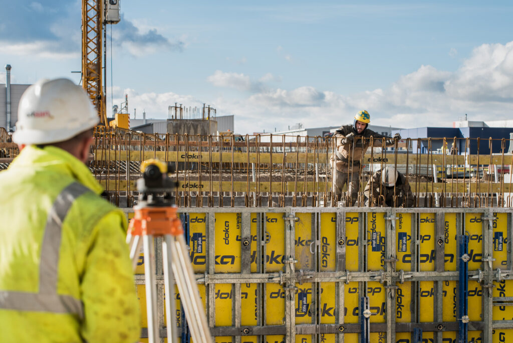 Ortbetonbau – Arbeitsvorbereitung auf der Baustelle